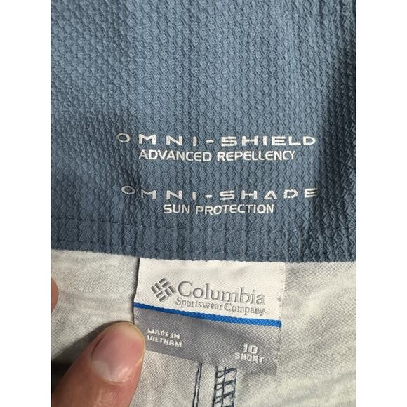 Columbia Omni Shade Shield Swim Board Shorts Womens Size 10 Short Blue Outdoor - Picture 2 of 6